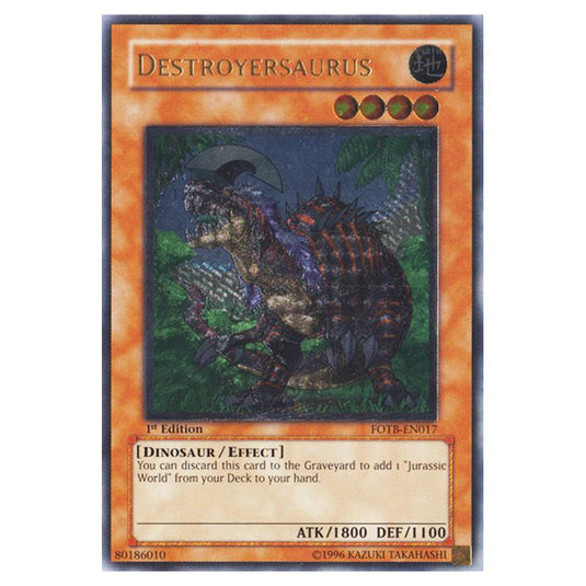 Yu-Gi-Oh! - Force of the Breaker - Destroyersaurus (Ultimate Rare) FOTB-EN017