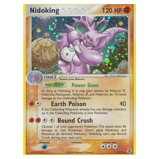Pokemon - EX Series - FireRed & LeafGreen - Nidoking - 8/112