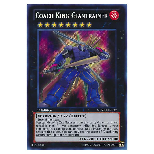Yu-Gi-Oh! - Number Hunters - Coach King Giantrainer (Secret Rare) NUMH-EN037