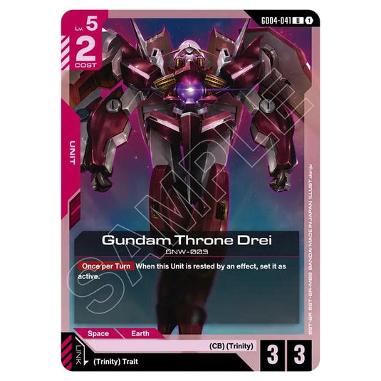 Gundam Card Game - GD-04: Phantom Aria - Gundam Throne Drei (U) - GD04-041