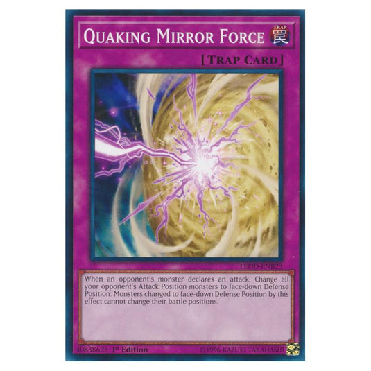Yu-Gi-Oh! - Legendary Dragon Decks - Quaking Mirror Force (Common) LEDD-ENB23