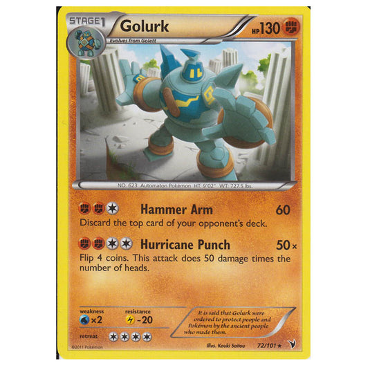 Pokemon - Black & White - Noble Victories - Golurk 72/101