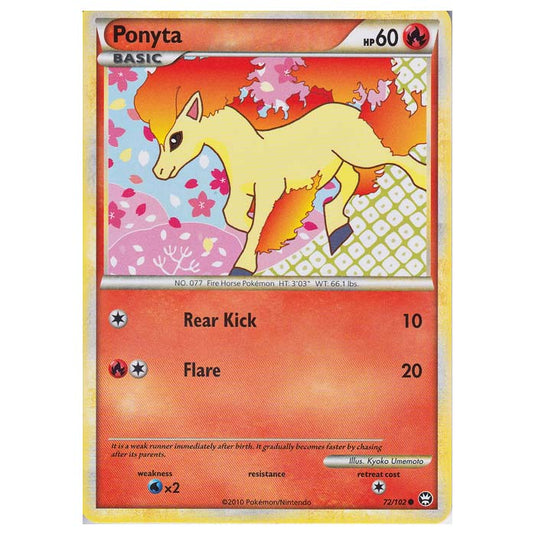 Pokemon - HGSS - Triumphant - Ponyta 72/102