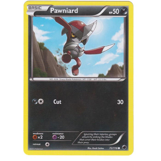 Pokemon - Black & White - Plasma Freeze - Pawniard - 72/116