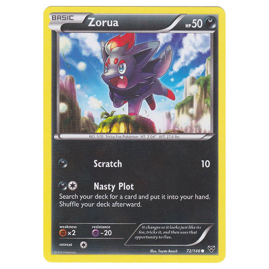 Pokemon - XY Base Set - Zorua - 72/146