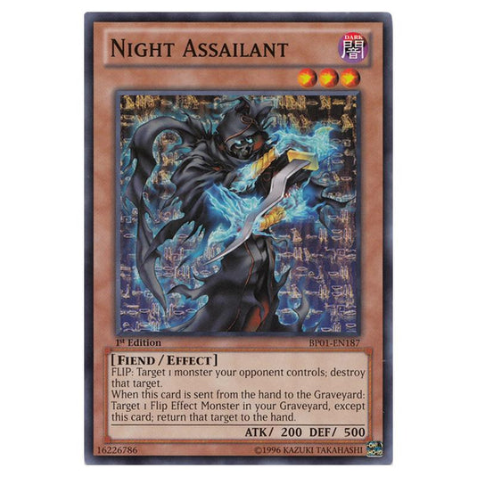 Yu-Gi-Oh! - Battle Pack - Epic Dawn - Night Assailant (Common) BP01-EN187