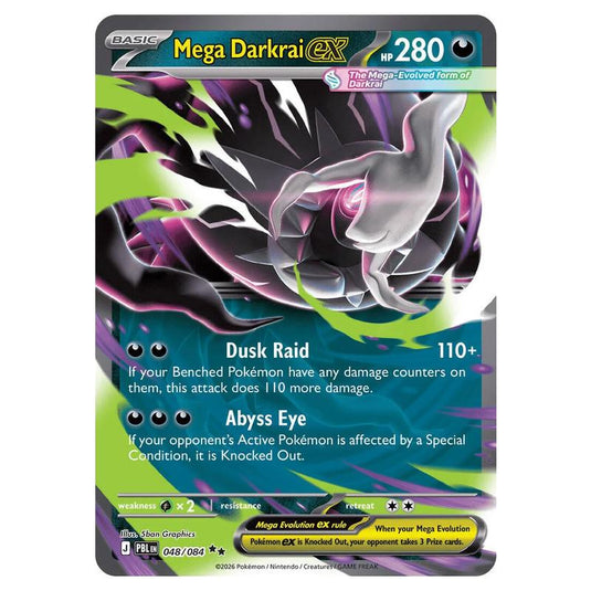 Pokemon - Mega Evolution - Pitch Black - Mega Darkrai ex - 048/084