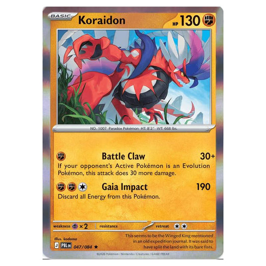 Pokemon - Mega Evolution - Pitch Black - Koraidon - 047/084