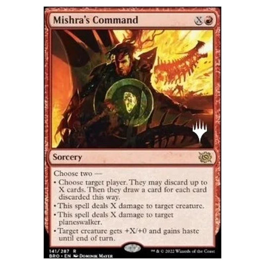 Magic The Gathering - The Brothers' War Promos - Mishra's Command - 141/287