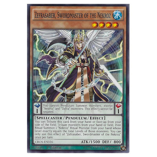 Yu-Gi-Oh! - Crossed Souls - Zefrasaber, Swordmaster of the Nekroz (Common) CROS-EN026