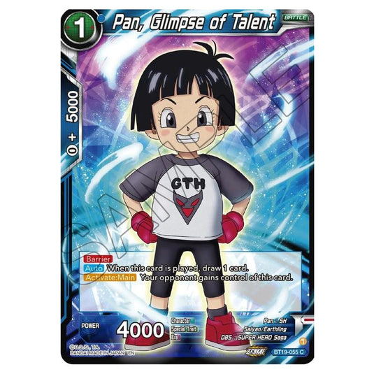 Dragon Ball Super - Fighter's Ambition - Pan, Glimpse of Talent - BT19-055