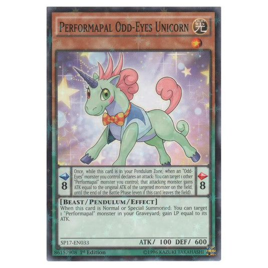 Yu-Gi-Oh! - Star Pack Battle Royal - Performapal Odd-Eyes Unicorn (Starfoil Rare) SP17-EN033