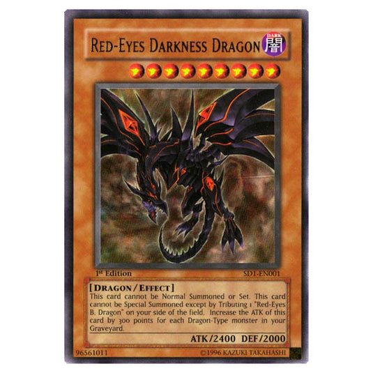 Yu-Gi-Oh! - Structure Deck - Dragon\\'s Roar - Red-Eyes Darkness Dragon (Ultra Rare) SD1-EN001