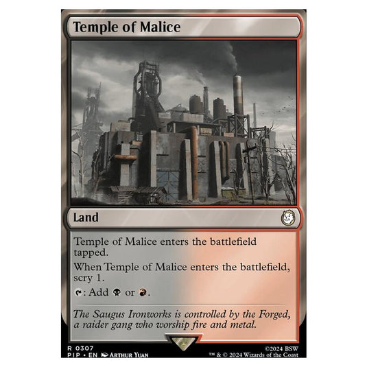 Magic The Gathering - Universes Beyond - Fallout - Temple of Malice - 0307