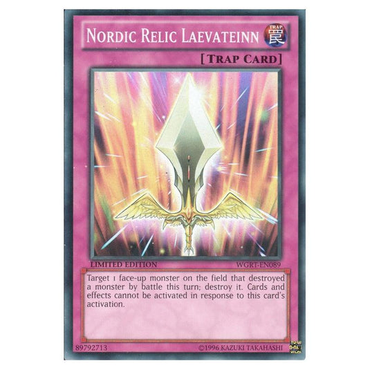 Yu-Gi-Oh! - War of the Giants Reinforcements - Nordic Relic Laevateinn (Super Rare) WGRT-EN089