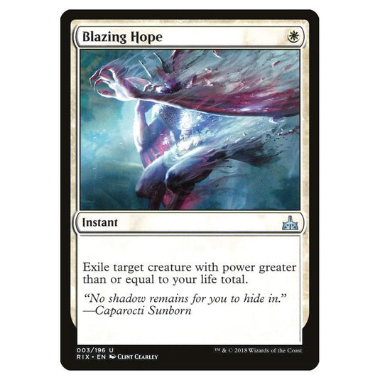 Magic The Gathering - Rivals Of Ixalan - Blazing Hope - 3/196 (Foil)