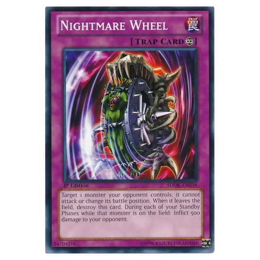 Yu-Gi-Oh! - Onslaught of the Fire Kings Structure Deck - Nightmare Wheel (Common) SDOK-EN038