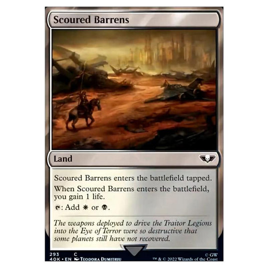 Magic The Gathering - Universes Beyond - Warhammer 40k - Scoured Barrens - 293/168