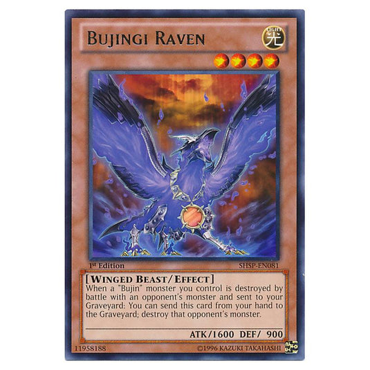 Yu-Gi-Oh! - Shadow Specters - Bujingi Raven (Rare) SHSP-EN081