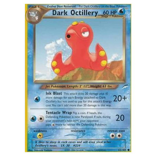 Pokemon - Neo Destiny - Dark Octillery - 062/105