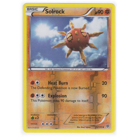 Pokemon - Black & White - Plasma Storm (Reverse Holo) - Solrock - 74/135