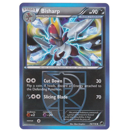 Pokemon - Black & White - Plasma Freeze - Bisharp - 74/116