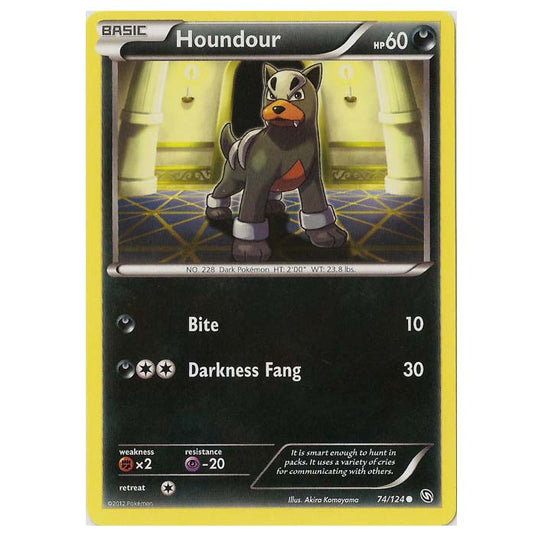 Pokemon - Black & White - Dragons Exalted - Houndour - 74/124