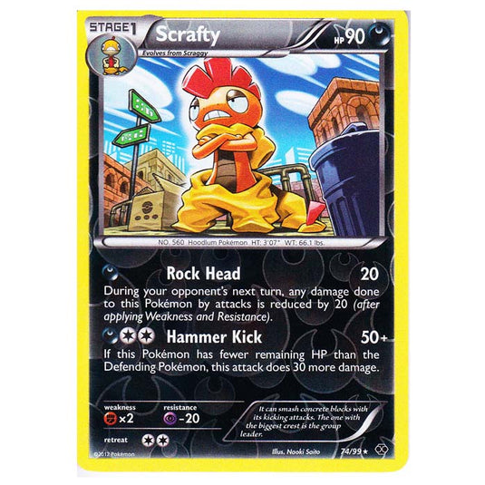 Pokemon - Black & White - Next Destinies - (Reverse Holo) Scrafty 74/99