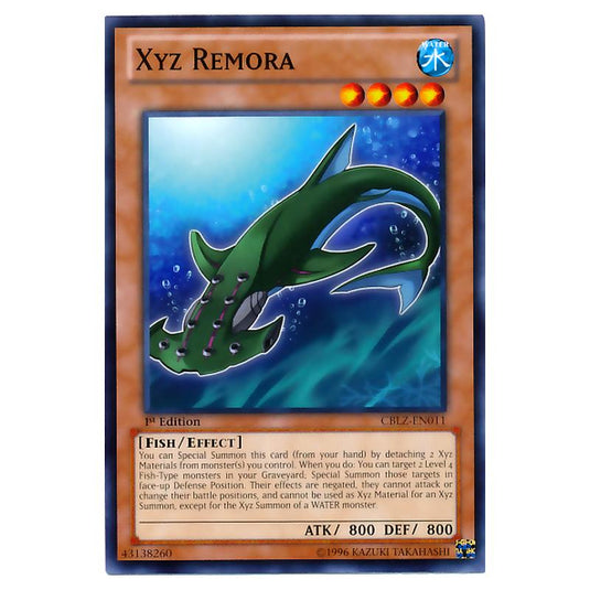 Yu-Gi-Oh! - Cosmo Blazer - Xyz Remora (Common) CBLZ-EN011