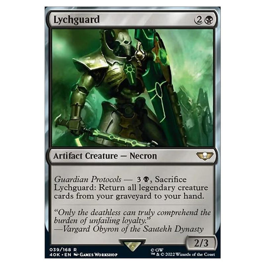 Magic The Gathering - Universes Beyond - Warhammer 40k - Lychguard - 039/168
