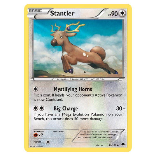 Pokemon - XY - Breakpoint - Stantler - 91/122 (Reverse Holo)