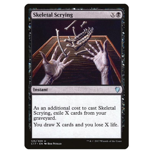 Magic The Gathering - Commander 2017 - Skeletal Scrying - 125/309