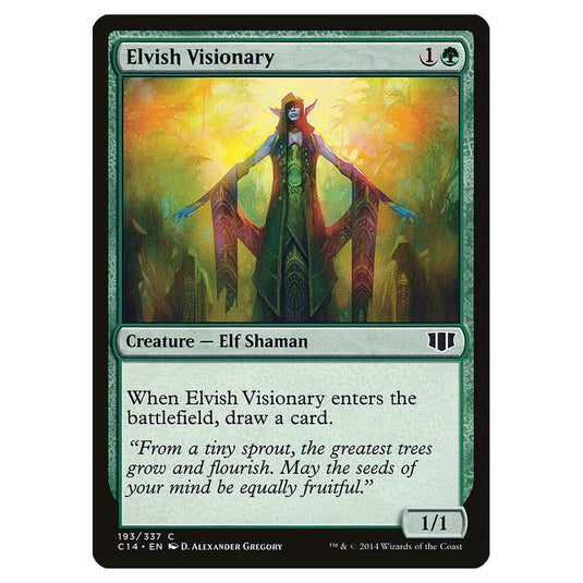 Magic The Gathering - Commander 2014 - Elvish Visionary - 193
