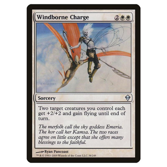 Magic The Gathering - Zendikar - Windborne Charge - 38/249 (Foil)