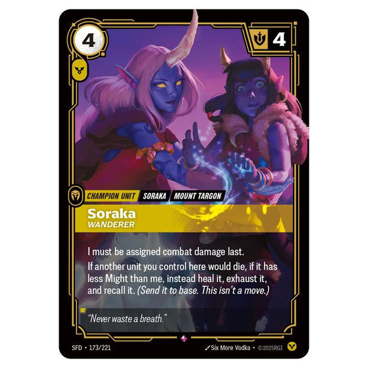 Riftbound: League of Legends TCG - Spiritforged - Soraka - Wanderer - 173/221