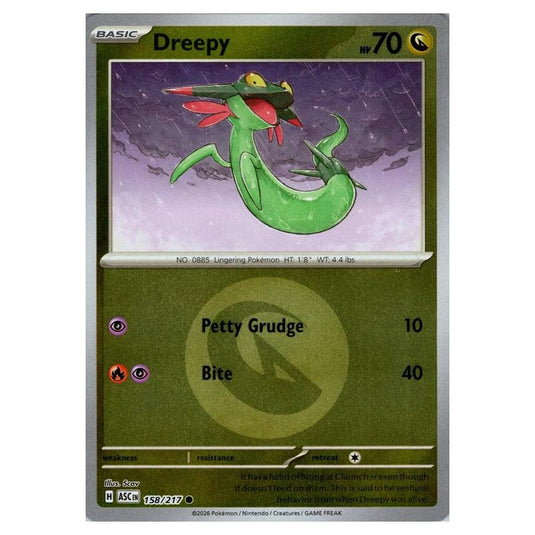 Pokemon - Mega Evolution - Ascended Heroes - Energy Reverse Holo - Dreepy - 158/217