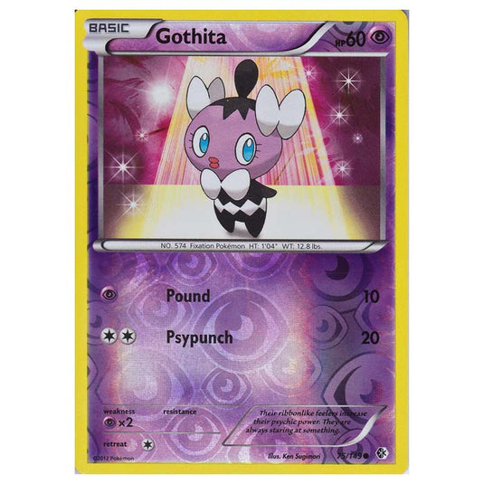 Pokemon - Black & White - Boundaries Crossed (Reverse Holo) - Gothita 75/149