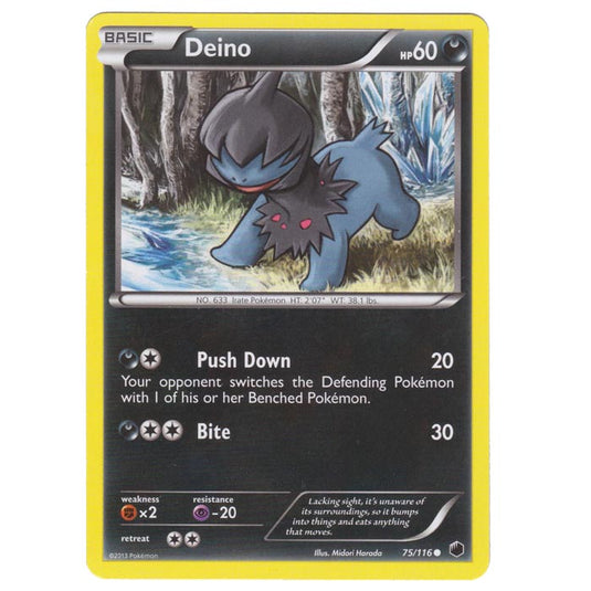 Pokemon - Black & White - Plasma Freeze - Deino - 75/116