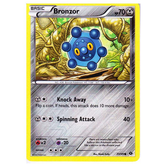 Pokemon - Black & White - Next Destinies - (Reverse Holo) Bronzor 75/99