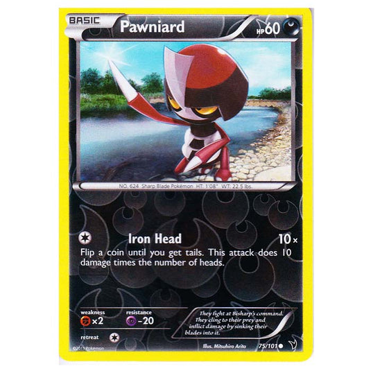 Pokemon - Black & White - Noble Victories - (Reverse Holo) - Pawniard 75/101