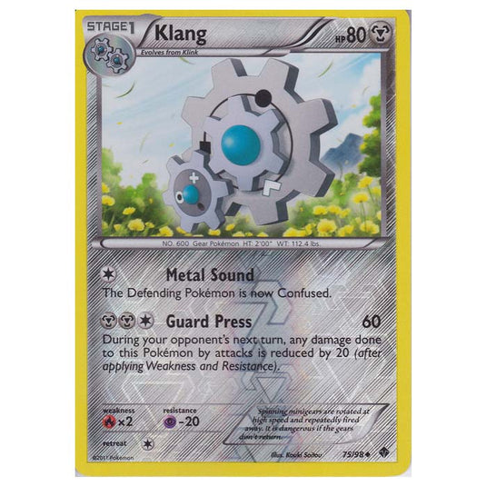 Pokemon - Black & White - Emerging Powers - (Reverse Holo) - Klang 75/98