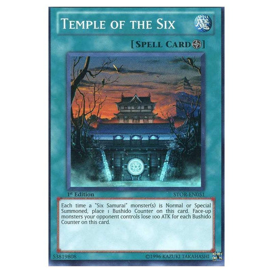 Yu-Gi-Oh! - Storm of Ragnarok - Temple of the Six (Super Rare) STOR-EN051
