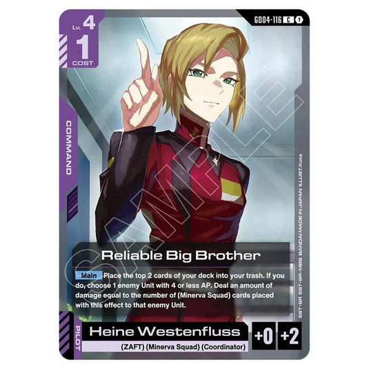 Gundam Card Game - GD-04: Phantom Aria - Reliable Big Brother (C) - GD04-116