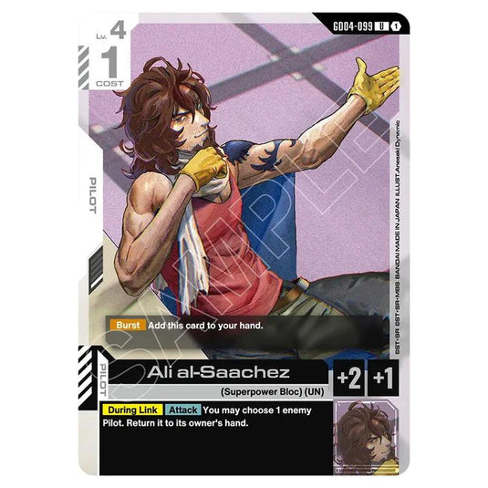 Gundam Card Game - GD-04: Phantom Aria - Ali al-Saachez (U) - GD04-099