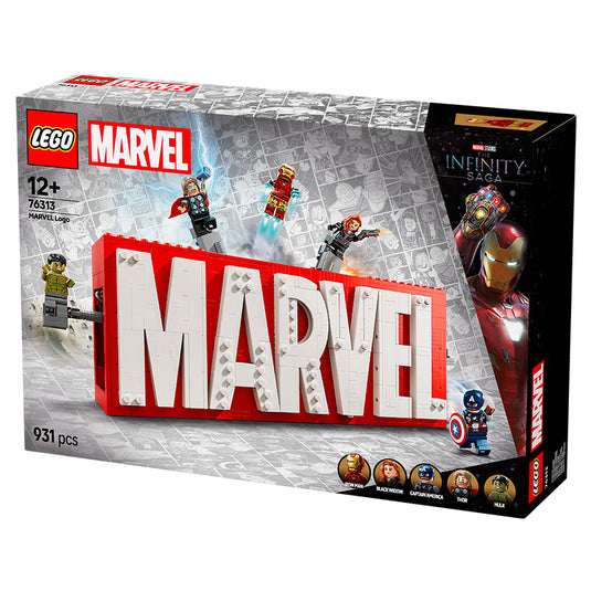 Lego - Super Heroes Marvel - MARVEL Logo & Minifigures #76313