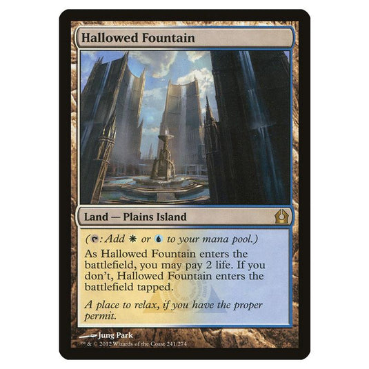 Magic The Gathering - Return To Ravnica - Hallowed Fountain - 241/274