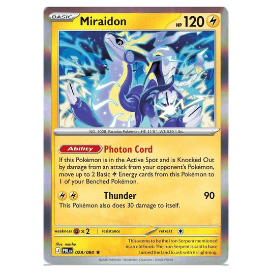 Pokemon - Mega Evolution - Pitch Black - Miraidon - 028/084