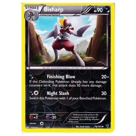 Pokemon - Black & White - Noble Victories - (Reverse Holo) - Bisharp 76/101