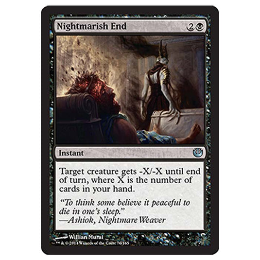 Magic the Gathering - Journey into Nyx - Nightmarish End - 76/165