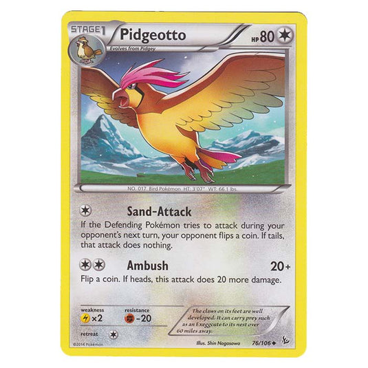 Pokemon - XY - Flashfire - Pidgeotto - 76/106